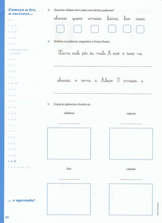 Português  estudar para os testes - 1º ano