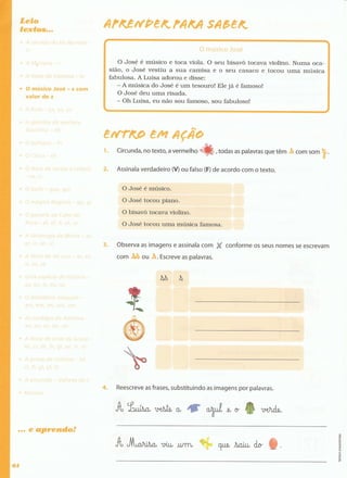 Português  estudar para os testes - 1º ano