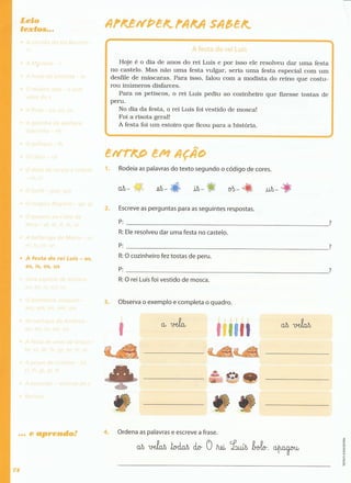 Português  estudar para os testes - 1º ano