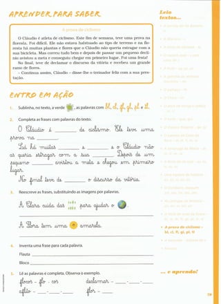 Português  estudar para os testes - 1º ano