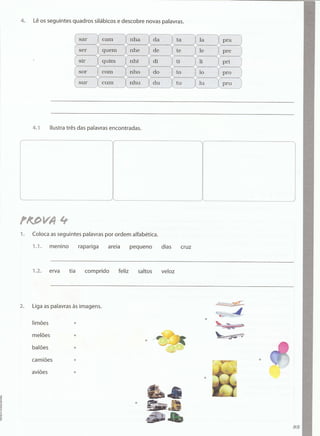 Português  estudar para os testes - 1º ano