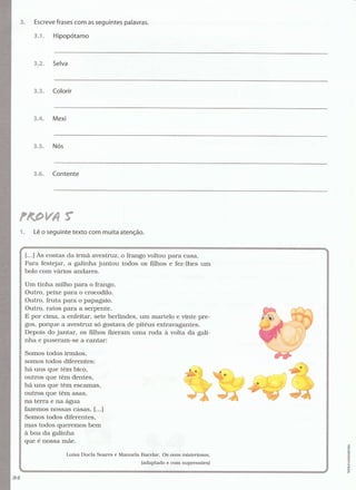 Português  estudar para os testes - 1º ano
