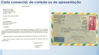 Carta comercial, de cortesia ou de apresentação
 