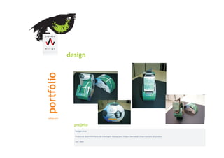 design




  projeto
  Relógio Licet

  Projeto de desenvolvimento de embalagem display para relógio. Identidade visual e projeto de produto.

  Ano: 2005
 