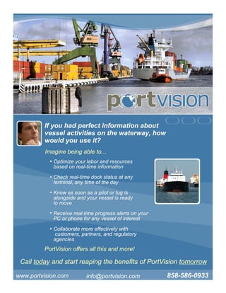Port Vision Sales Sheet
