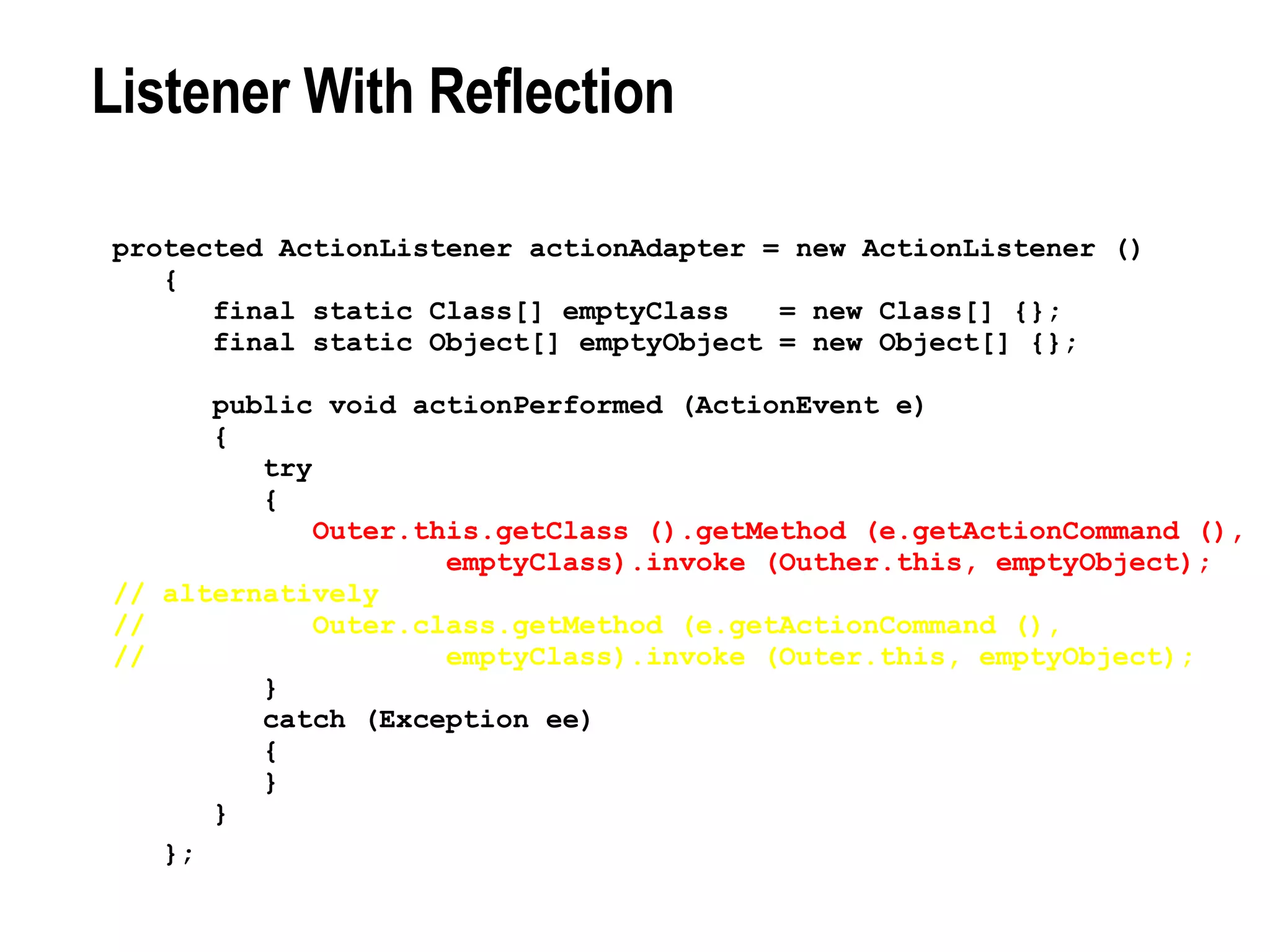 Listener With Reflection 
