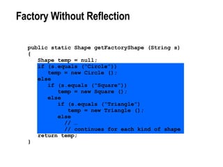 Factory Without Reflection 