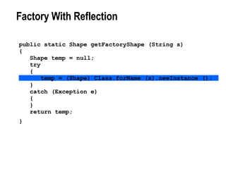 Factory With Reflection 