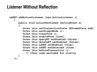 Listener Without Reflection 