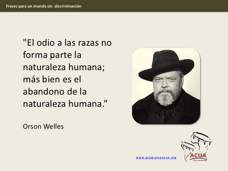 Por Un Mundo Sin Discrminacion