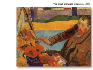 Van Gogh pintando Girassóis, 1888
 