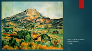 Mont Sainte-Victoire.
Paul Cezanne.
c.1895.
 