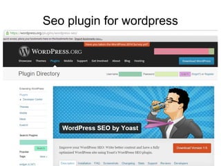 Seo plugin for wordpress 
 