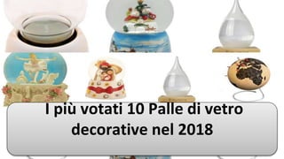 I più votati 10 Palle di vetro
decorative nel 2018
 