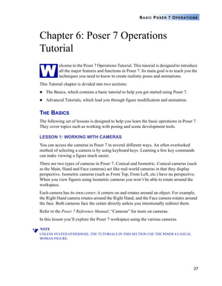 Poser 7 Tutorial Manual | PDF