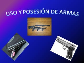 USO Y POSESIÓN DE ARMAS 