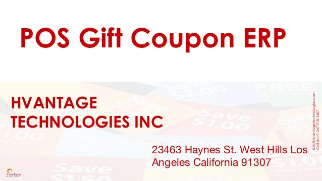pos gift coupon management erp gift coupon