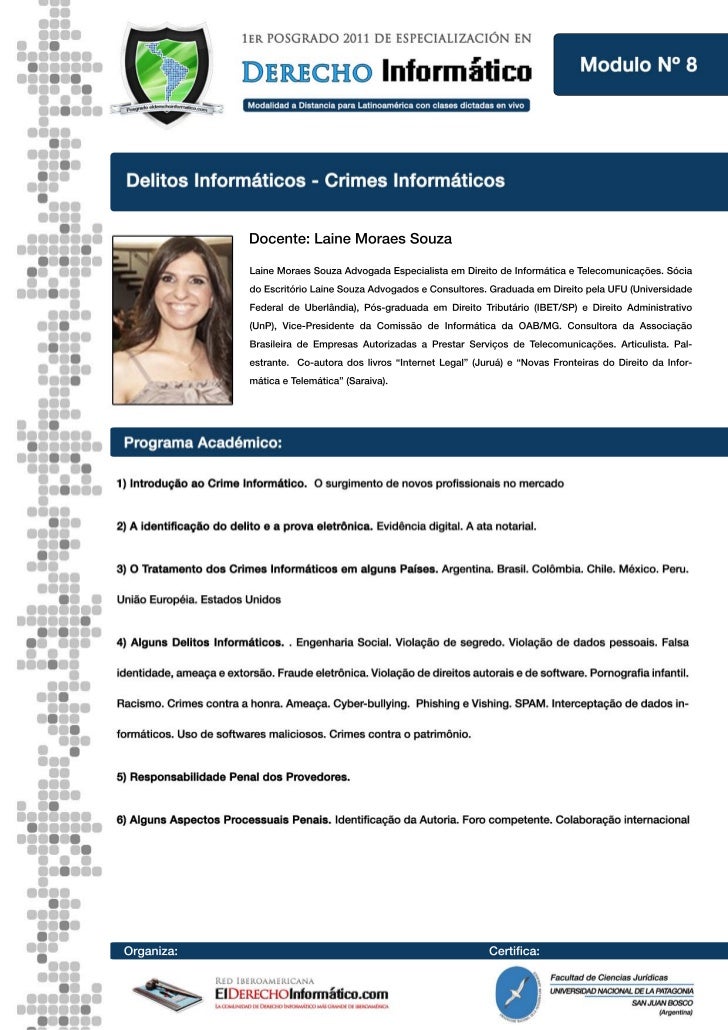 Posgrado En Derecho Informtico V2 E L D E R E C H O I N F O R M A T I