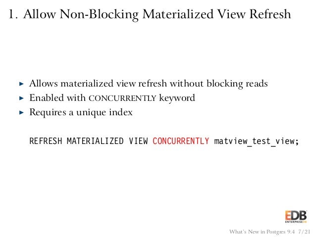 What S New In Postgres 9 4