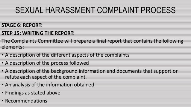 Prevention Of Sexual Harassment Of Women At Workplace