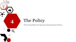 The Policy
The Prevention of Sexual Harassment Policy
4
 