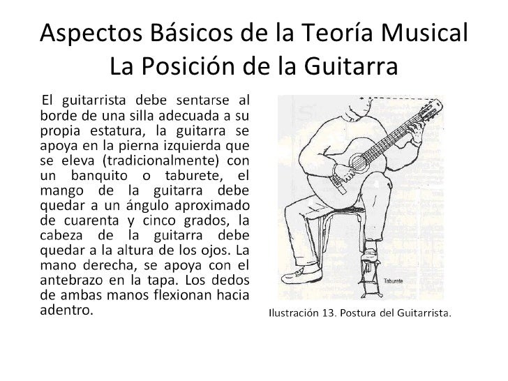 Resultado de imagen de posiciÃ³n guitarra