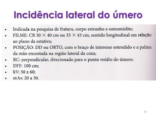 Incidência lateral do úmero55