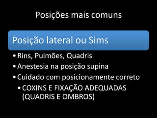 posicionamentopaciente no centro cirurgico | PPTX