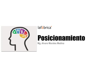 Posicionamiento
Mg. Alvaro Morales Medina
 