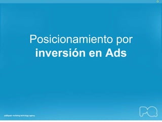 Posicionamiento por
 inversión en Ads
 
