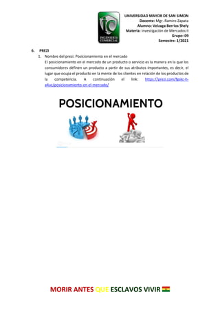 Importancia del Posicionamiento de la Empresa | PDF