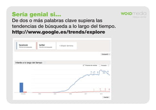 Sería genial si...
De dos o más palabras clave supiera las
tendencias de búsqueda a lo largo del tiempo.
http://www.google.es/trends/explore

 