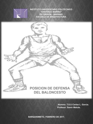 Posicion de defensa en el baloncesto