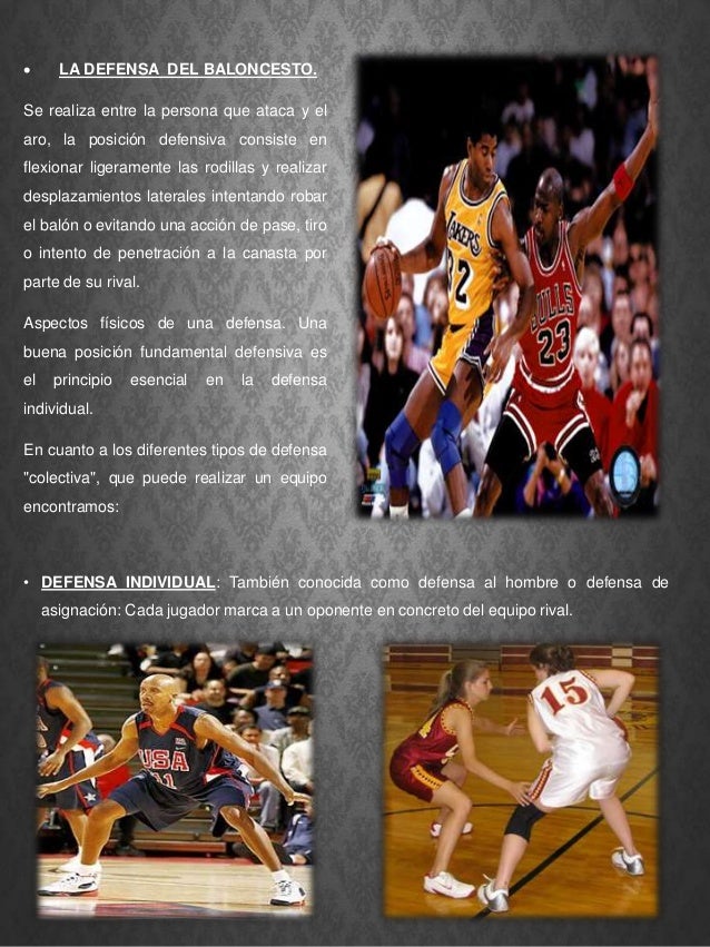Posicion de defensa en el baloncesto