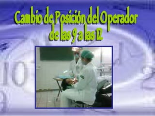 Cambio de Posición del Operador  de las 9 a las 12 
