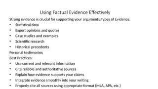 Position-Papers--Crafting-Compelling-Arguments-with-Evidence.pptx