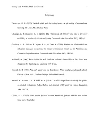 Positionality a scholarly reflection paper | DOCX