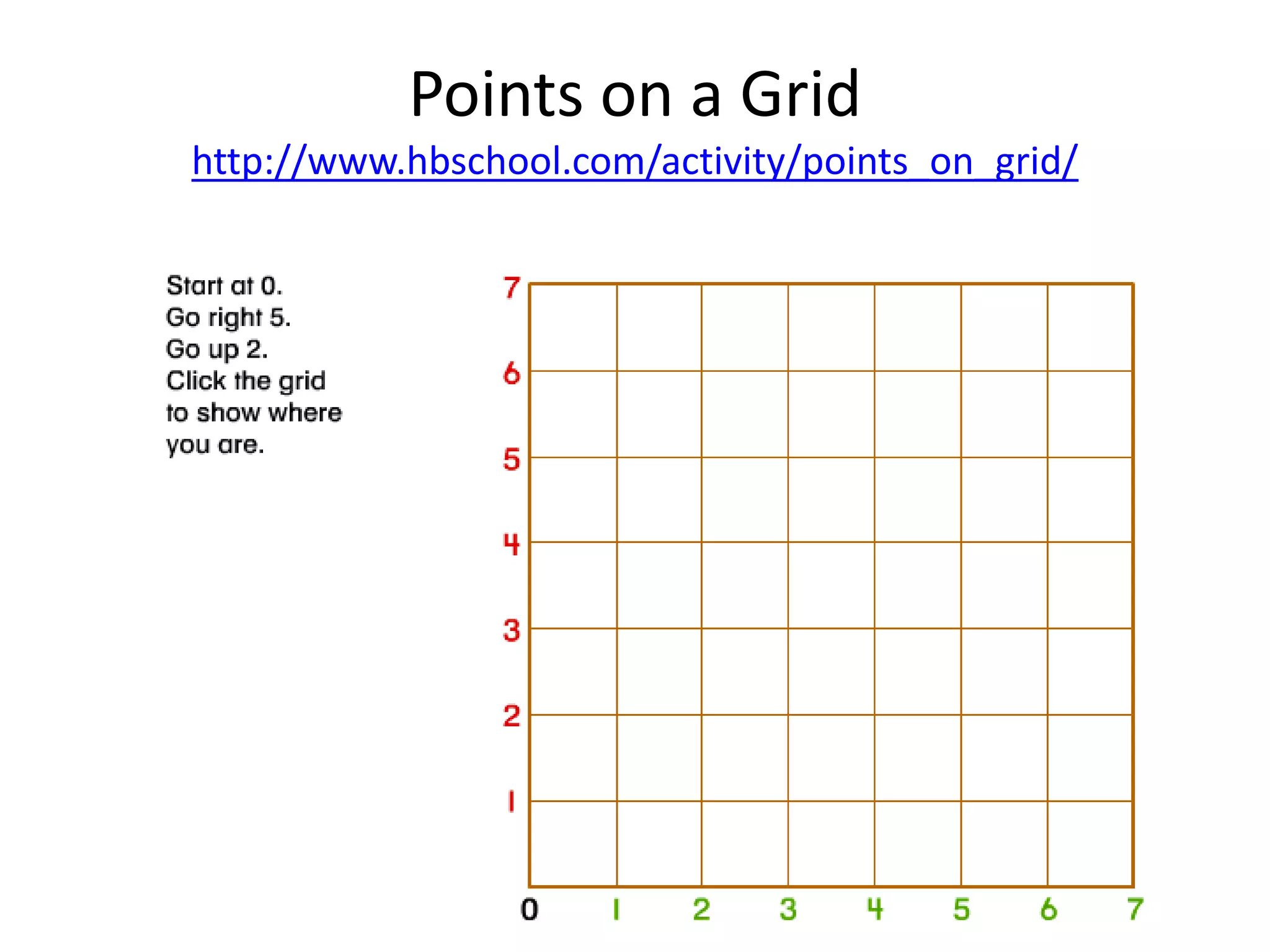 Points on a Grid
http://www.hbschool.com/activity/points_on_grid/
