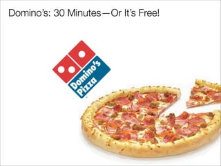 Dominos: 30 MinutesOr Its Free!
 
