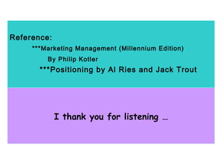 Positioning | PPT | Advertising Industry | Industries