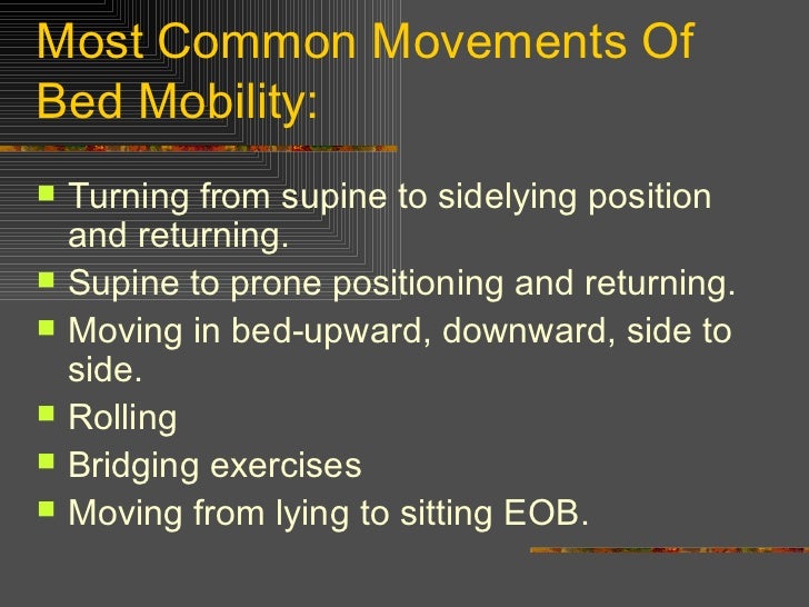 positioning and draping and bed mobility power point exercise log sheet