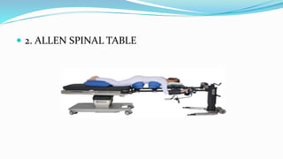  2. ALLEN SPINAL TABLE
 
