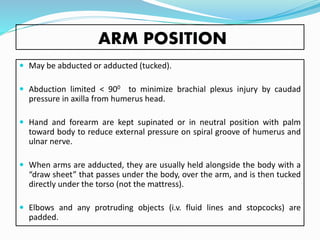 Positioning in neurosurgical procedures | PPTX