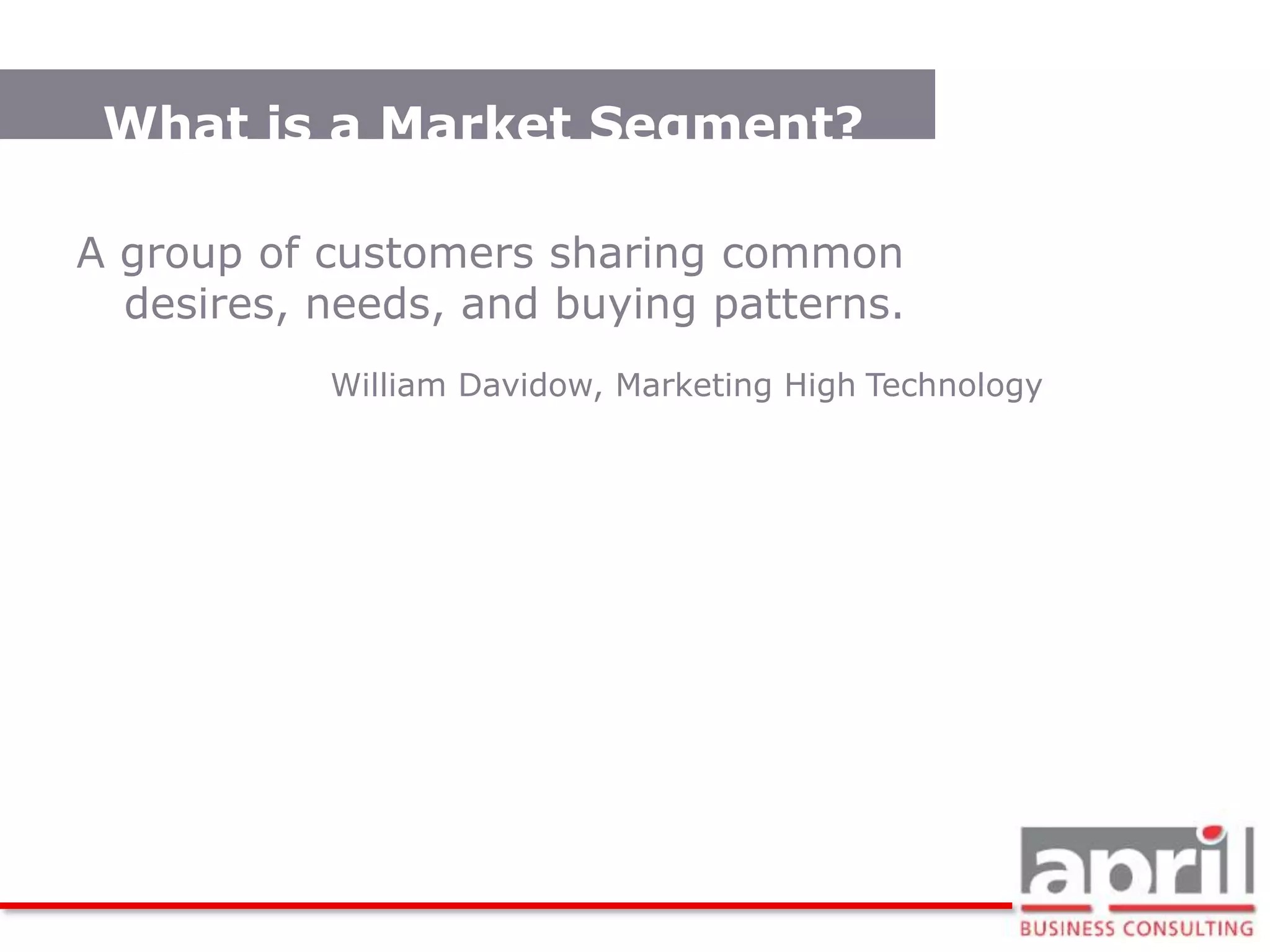 Understand the customer needs