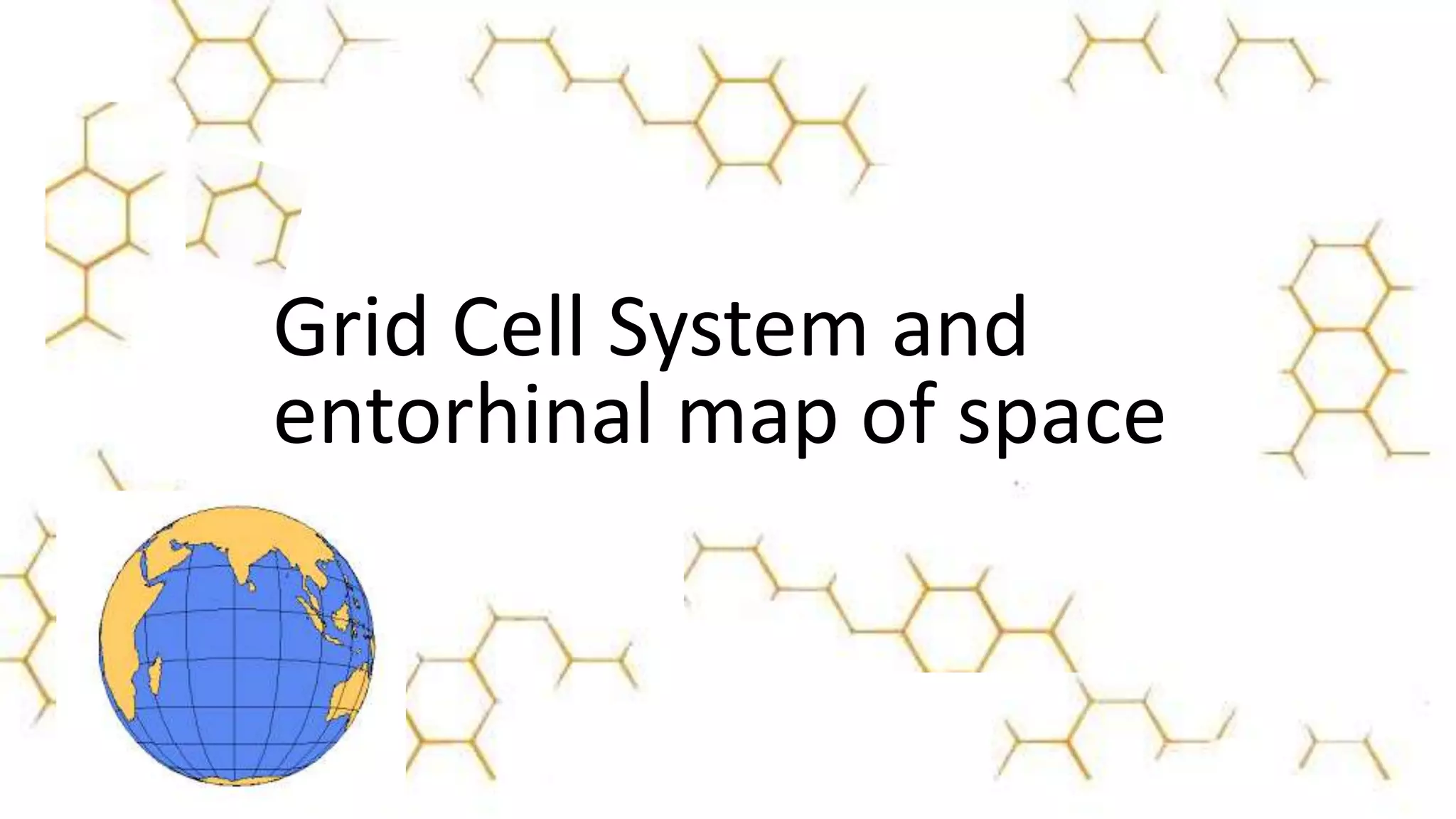 Grid Cell System and
entorhinal map of space
 