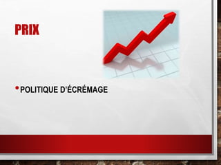 PRIX
•POLITIQUE D’ÉCRÉMAGE
 