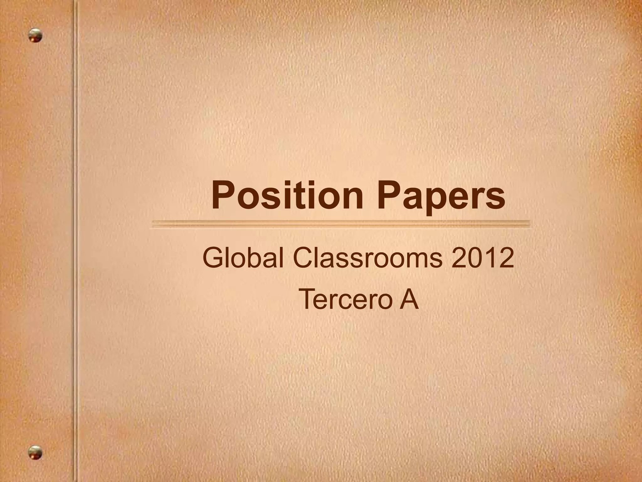 Position paper | PPT