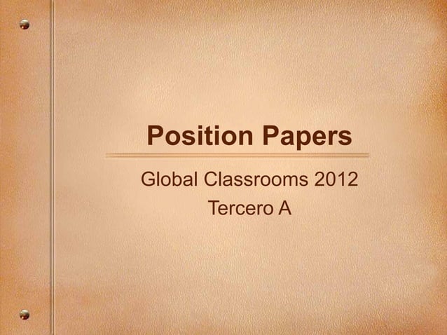 Position paper | PPT