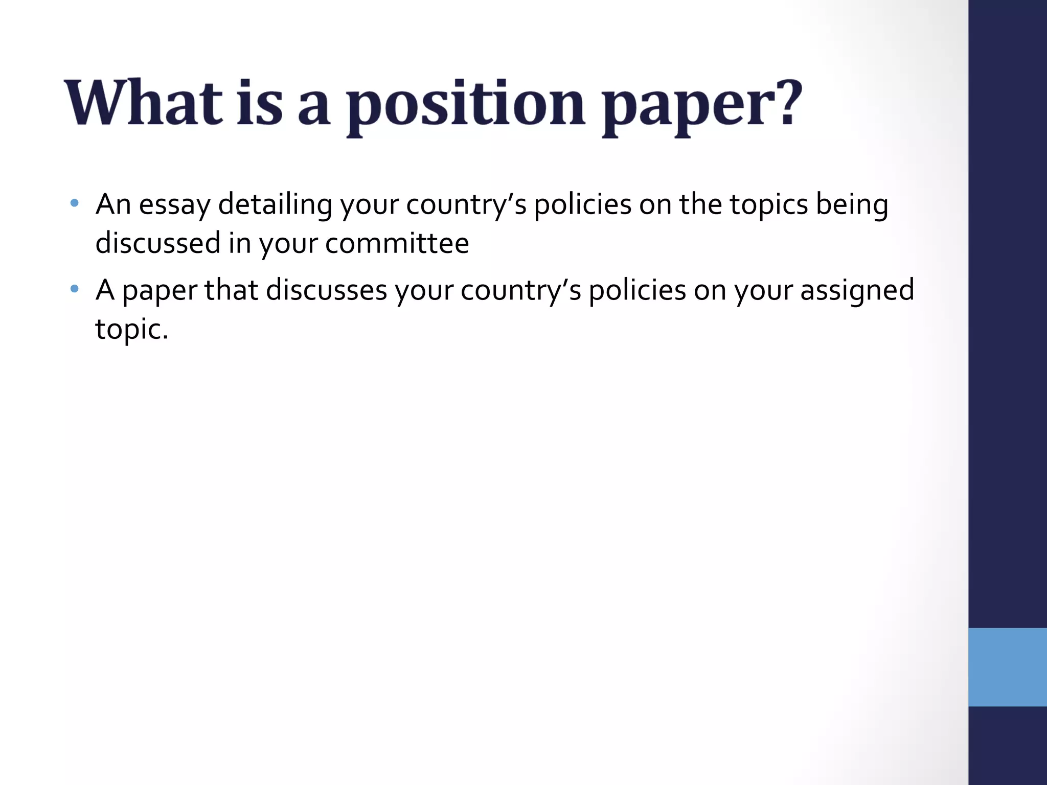 Position paper | PPT