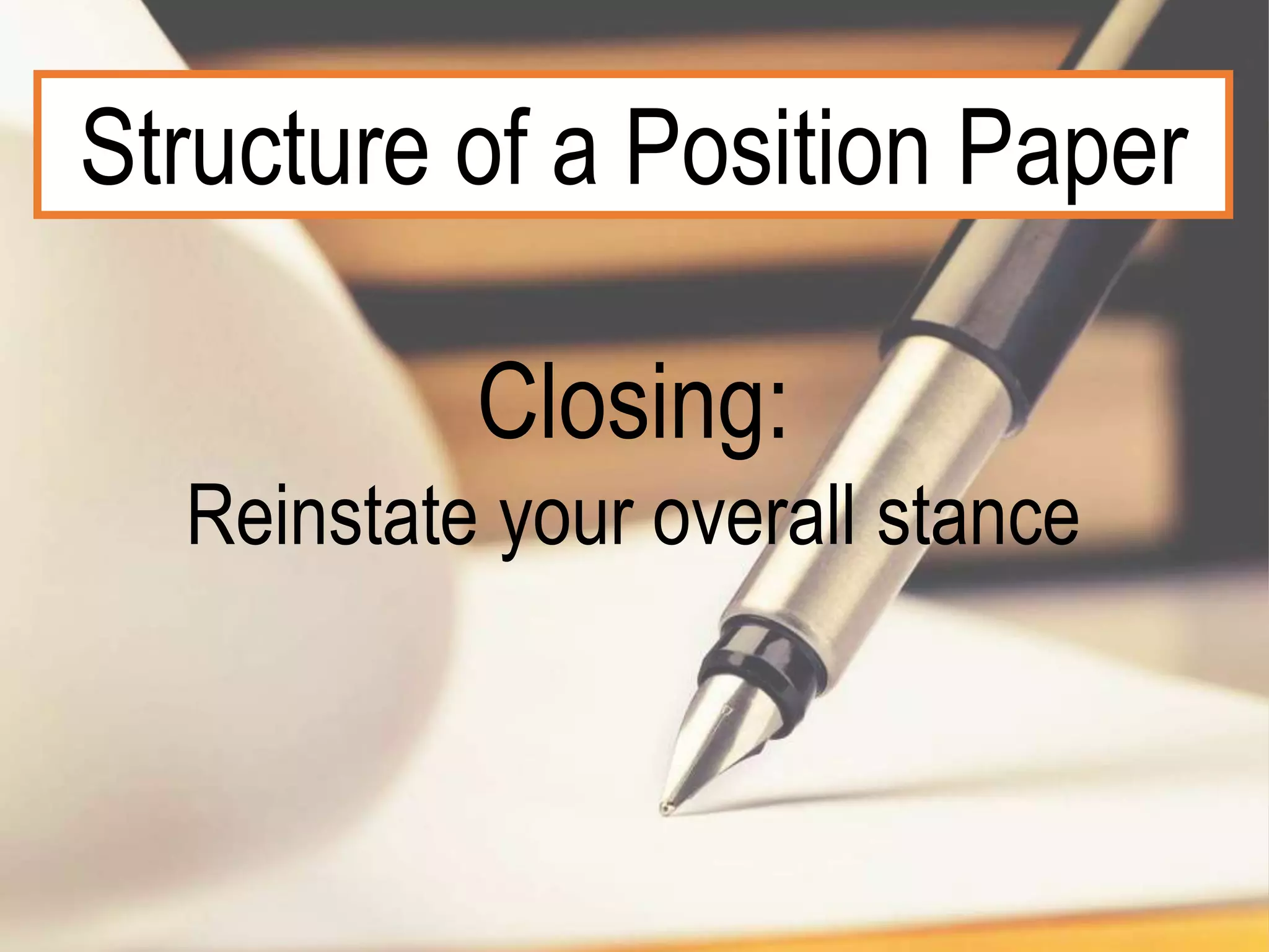 Position Paper | PPTX